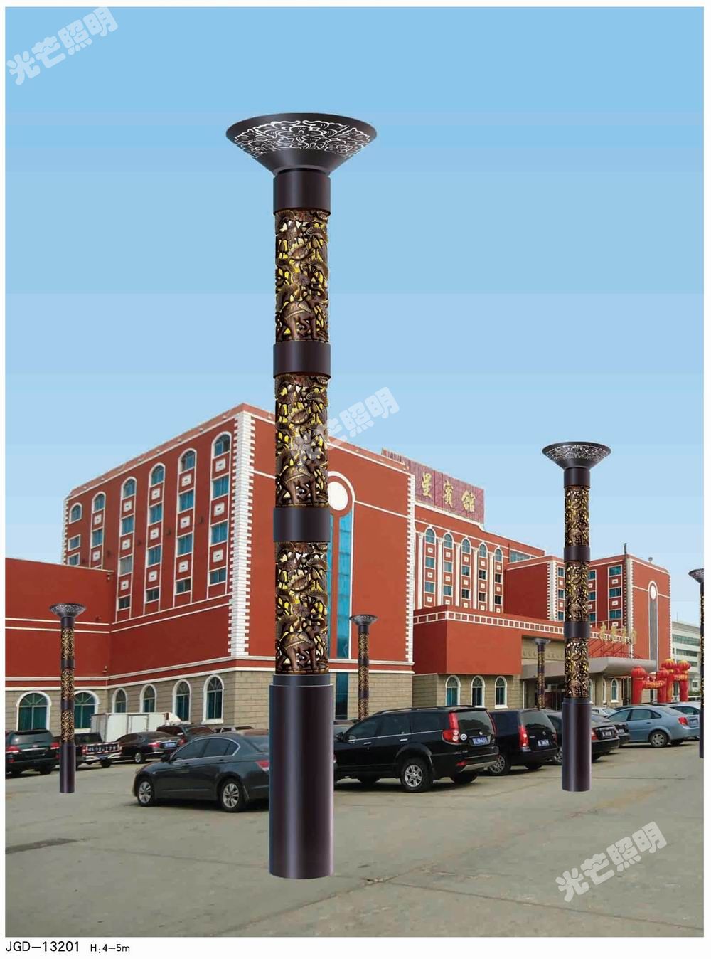 陜西圓柱景觀燈